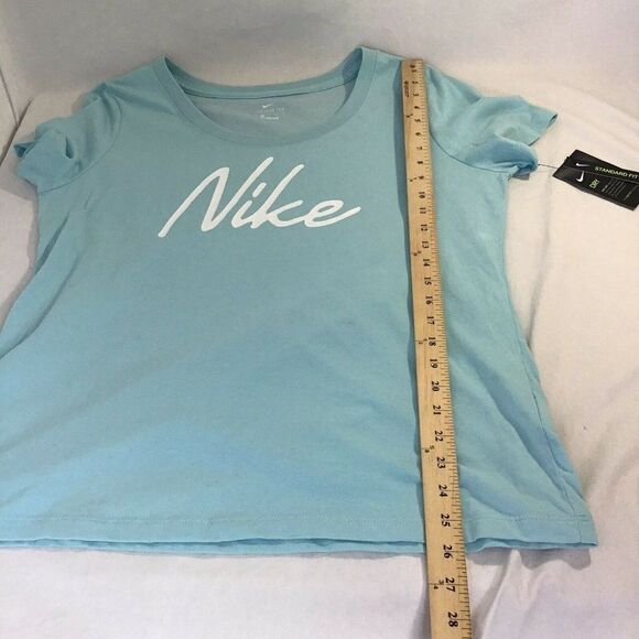 New Nike Dri Fit TShirt Short Sleeve Activewear CQ0258-434 Blue Women's Large - Picture 6 of 6